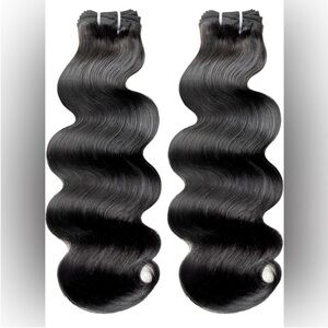 Triippy Natural Black Human Hair Body Wave 16 Inch Sew In Hair Extensions